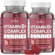 NEW AGE Vitamin B Complex Gummies bottle in berry flavor, convenient daily supplement