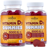 NEW AGE Vitamin D3 gummies bottle signals high-potency immune support