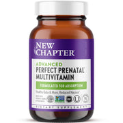 New Chapter Advanced Prenatal bottle front, easy, anytime-dosing for busy moms.