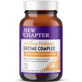 New Chapter All-Flora enzyme complex bottle front highlights a digestive aid that supports meal digestion.
