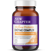 New Chapter All-Flora enzyme complex bottle front highlights a digestive aid that supports meal digestion.