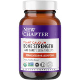 New Chapter calcium supplement bottle with organic plant-based calcium packaging.
