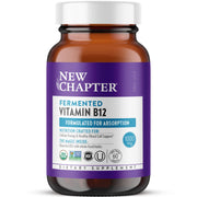 New Chapter Fermented Vitamin B12 bottle close-up highlighting organic daily energy support