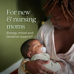 New Chapter lactation supplement ingredients panel reveals fermented nutrients designed for gentle digestion.