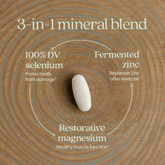 New Chapter ingredients closeup highlighting magnesium glycinate and sea minerals.