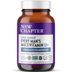 New Chapter Men's Multivitamin 55+ bottle for daily immune support