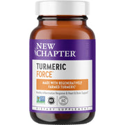 New Chapter Turmeric Force bottle with clean label supports daily wellness and healthy inflammation.