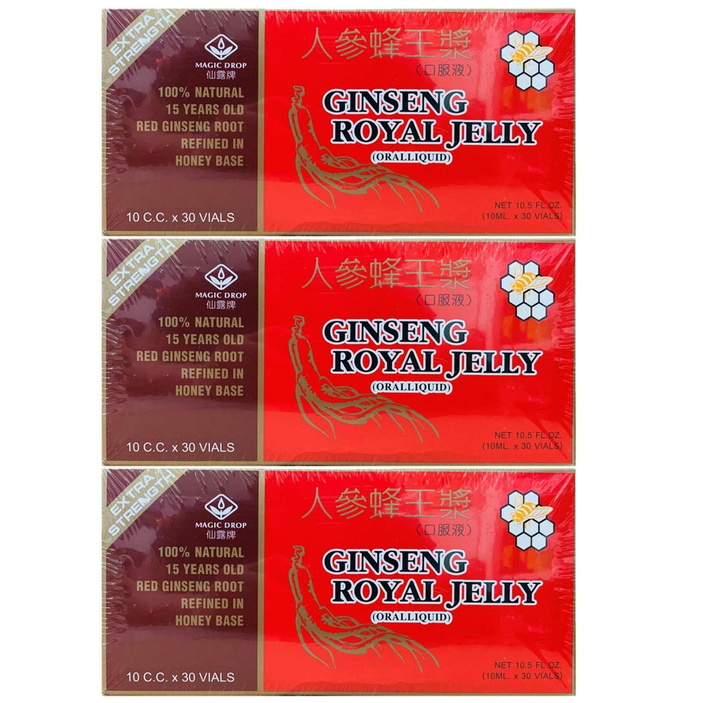 New Green Nutrition Magic Drop Ginseng Royal Jelly box set for daily vitality.
