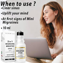 Closeup of New Miuz Breathe Easy Roller ball for on the go aromatherapy