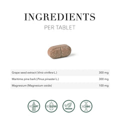 New Nordic Active Legs grape-seed extract illustration conveys natural antioxidant support