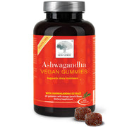 NEW NORDIC Ashwagandha Gummies bottle on a clean kitchen counter for daily calm