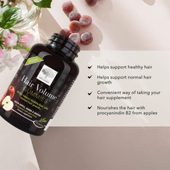New Nordic packaging on display for easy daily hair health support.