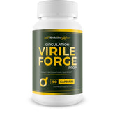 New Vibrations Nutrition Circulation Virile Forge Pro bottle for daily circulation support.