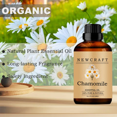 NewCraft Chamomile oil in a diffuser setup for a calming space