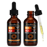 newseel Liquid Vitamin D3 K2 bottle front showing organic ingredients for bone support
