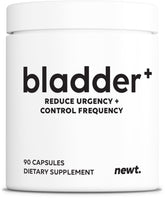 Newt Bladder Plus bottle with label showing bladder support benefits.