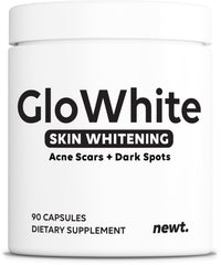Newt GloWhite pills bottle front for daily skin brightening support.