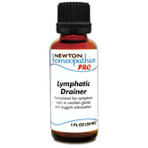 Newton RX PRO Lymphatic Drainer 1oz bottle label highlighting the herbal blend for lymphatic support.