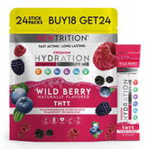 NewTrition Wild Berry hydration packet provides a refreshing electrolyte boost for workouts