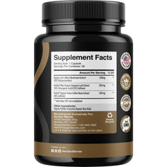 NEXGEN BLENDS mushroom capsules closeup shows easy, jitter-free focus.