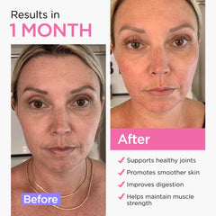 Next Form collagen powder label details showing clean, pure formula.