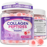 Nextdia Collagen Gummies jar closeup for daily beauty support with tropical flavor