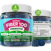Nextdia Fiber Gummies for Adults bottle front showing 120 count for digestive support