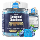 Nextdia Liposomal Glutathione Gummies bottle on a clean surface highlighting antioxidant support