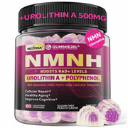 Nextdia NMNH Gummies bottle for daily use with peach flavor and sugar-free format.