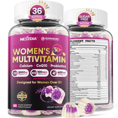 Nextdia multivitamin gummies bottle for 50+ women supports daily energy