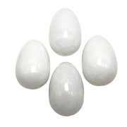 Neyisaa mini stone egg pack of four, polished for display.
