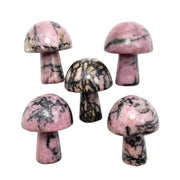 Neyisaa gemstone mushroom statue enhances home decor and chakra balance.