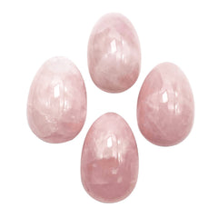 Neyisaa rose quartz mini egg handheld for meditative focus and calm.