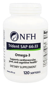 NFH Trident SAP66 softgel bottle for daily omega-3 support