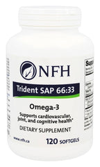 NFH Trident SAP66 softgel bottle for daily omega-3 support