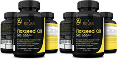 NGU Next Gen U flaxseed oil capsules bottle with omega profile