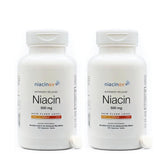 Niacinex 500mg tablets in bottle front for easy daily use