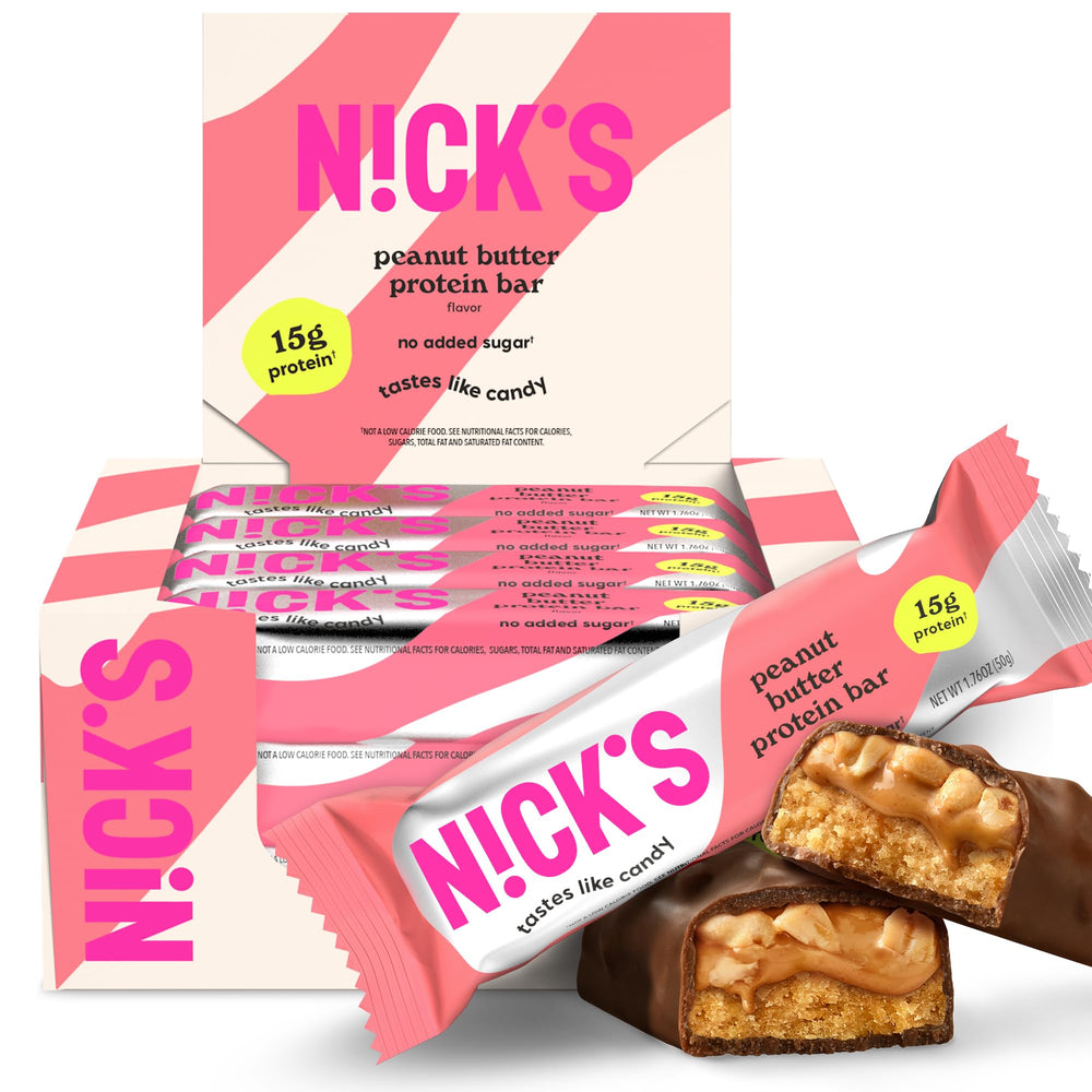 Nick’s Peanut Butter Protein Bar pack ready for on-the-go fueling.