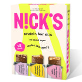 N!CK'S Nick's Protein Bars Chocolate Variety Pack high-protein snack for busy days.