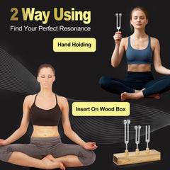 NIFUYOP complete tuning fork kit in a sturdy storage case.