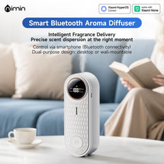 Nimin diffuser with app control and display for easy scent customization