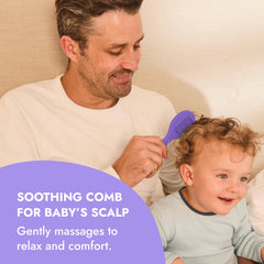 Ninabella newborn comb detangles without pulling for comfortable styling.
