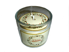 NINSAR Yew Essence Candle wick detail, lead-free for safe burning.
