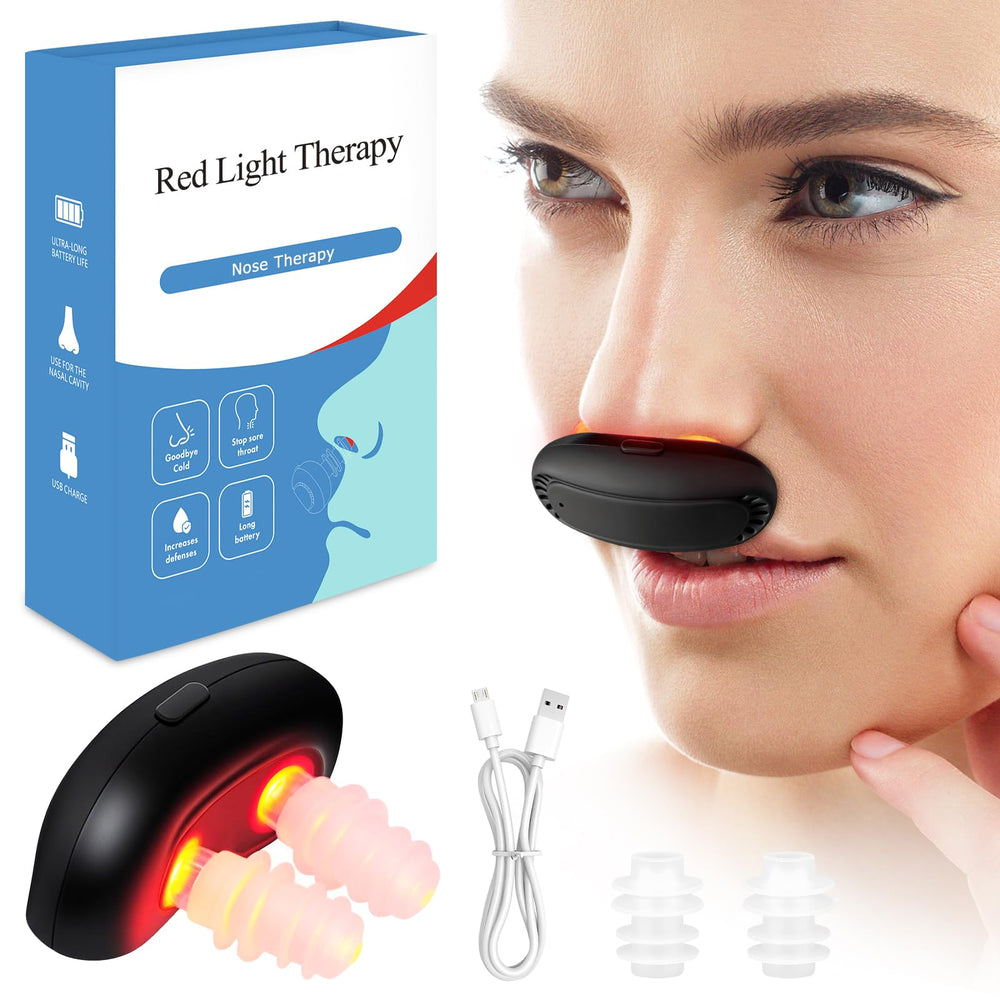 NISAIKLUZ red light nasal therapy device on hand promotes easy daily use.