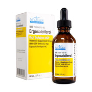 Nivagen Vitamin D2 liquid drops bottle for daily bone and immune support.