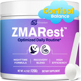 Nivantav Cortisol Supplements bottle on a nightstand for calm evenings.