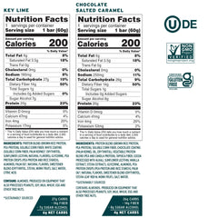 No Cow protein bars displaying gluten-free and dairy-free labels for keto-friendly snacking.