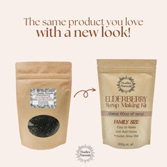 Noelle's Naturals elderberry ingredients array supports delicious, customizable syrup with organic spices.