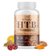 Nokuba immune support bottle cap with capsules for daily wellness and immune balance.