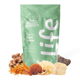 Non Fungible Mushrooms Life Daily powder pouch ready for a simple daily wellness routine.